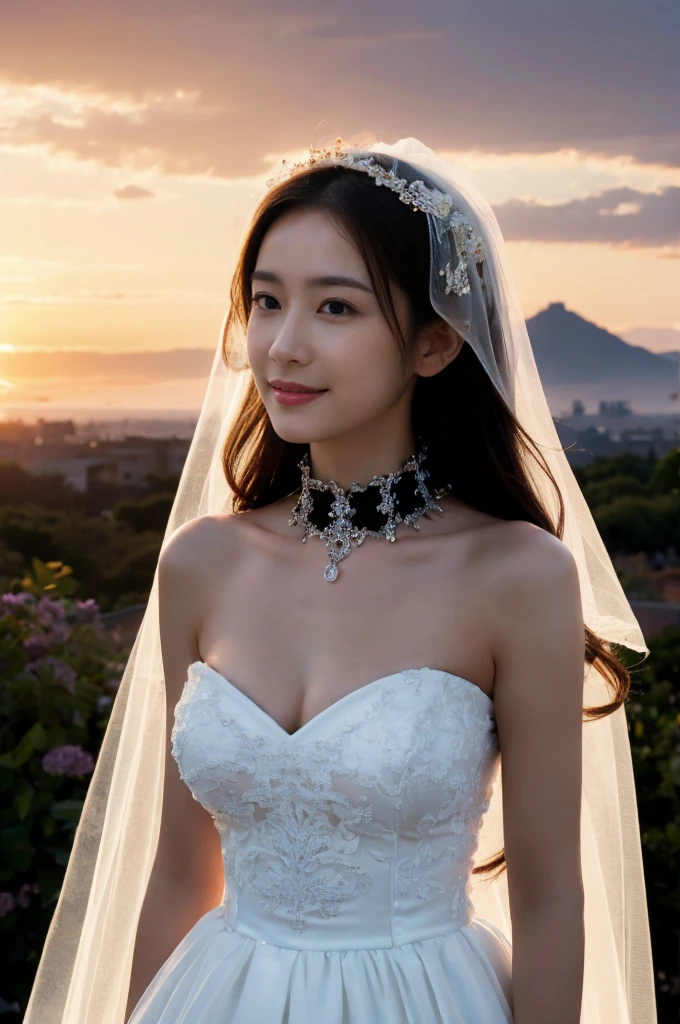 (on the table, best quality, realistically, Super detailed, meticulous, high resolution, 8k wallpaper), Close-up portrait of a beautiful woman, Chariada, smiling, light brown messy hair, Perfect dynamic composition, 美丽meticulous的眼睛, Just like the cover of a fashion magazine, On campus