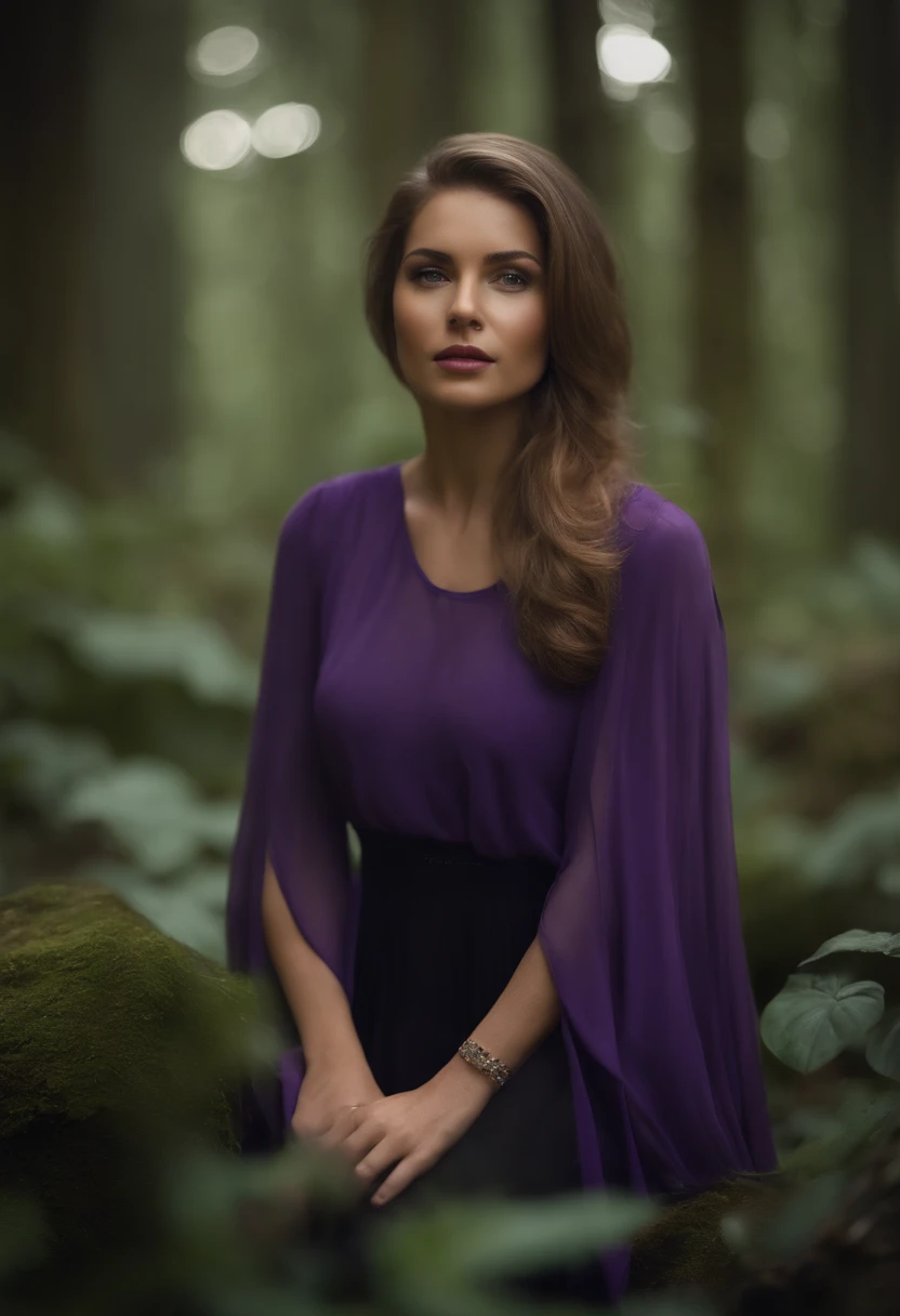 Ratte867, 1 garota, Sozinho, (cabelo verde da floresta:1.2), Asymmetrical haircut, (roupas violetas:1.2) obra de arte, melhor qualidade, photorealista, realista, (Foto bruta, 8K Ultra HD, film grain), Caustics, underground dispersal