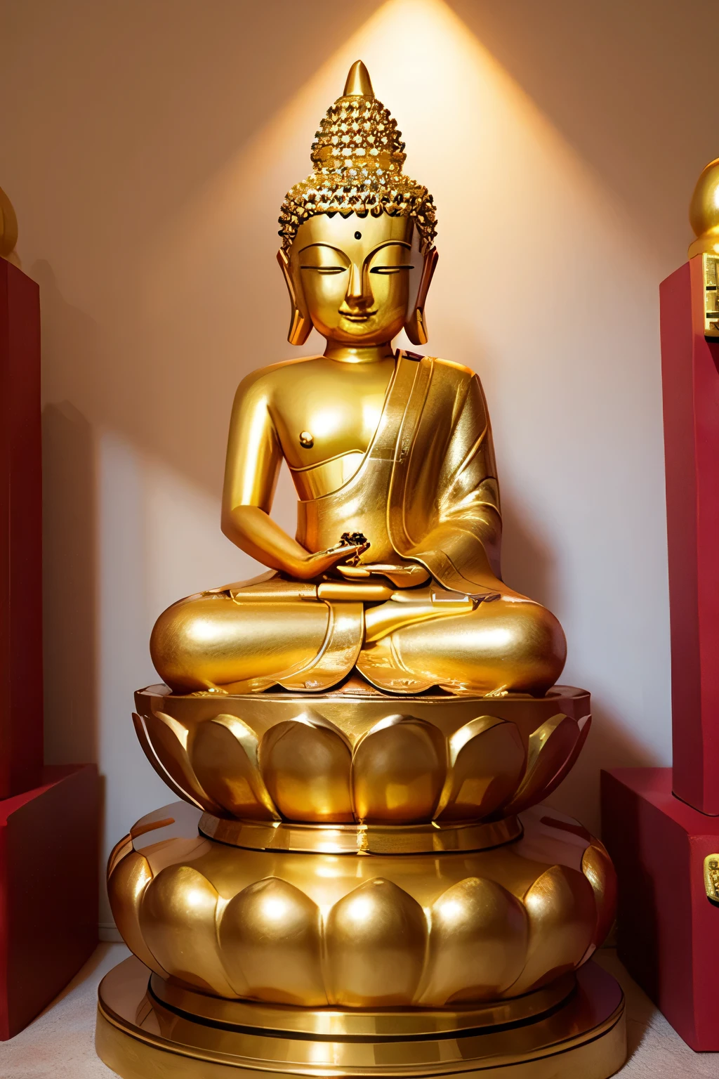 Cute and warm Buddha statue anime