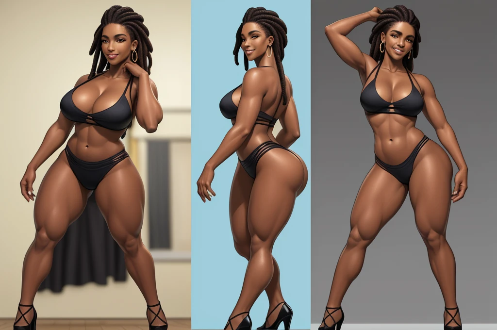 (melhor qualidade,4k,8K,High resolution,obra de arte:1.2),ultra-detalhado,(realista,photorealista,photo-realista:1.37),bela princesa,leve sorriso sexy pele bronzeada, delicados olhos azuis esverdeados, vestido branco de seda real,(pano de rede muito transparente), fantasia, sexy and romantic look, longos cabelos pretos brilhantes,figura de corpo inteiro,joia,detalhes em ouro cromado
((Estilo Art Vista de Corpo Inteiro, plano completo, vista frontal, Vista lateral, vista traseira, de personagem, Multiple views and poses, multiple points of view, um personagem, corpo inteiro, personagem com menos, estilo de roupa, no mesmo Estilo de cabelo, less Type of footwear, forte )):: ((full body view, plano completo, vista frontal, vista traseira, design de personagem, Multiple views and poses, multiple points of view, de um personagem, corpo inteiro,, personagem com menos, estilo de roupa, no mesmo Estilo de cabelo, less Type of footwear)):: Uma mulher Moreno de uma mulher bissexual, seios , position of 69 position, cabelo afro caindo para a frente, Rasta type but braided, com belos seios corpo perfeito com , a wide thigh is a beautiful woman, com seios lindos corpo perfeito, uma coxa larga, a destination with ,expression various sexual pose, erotica