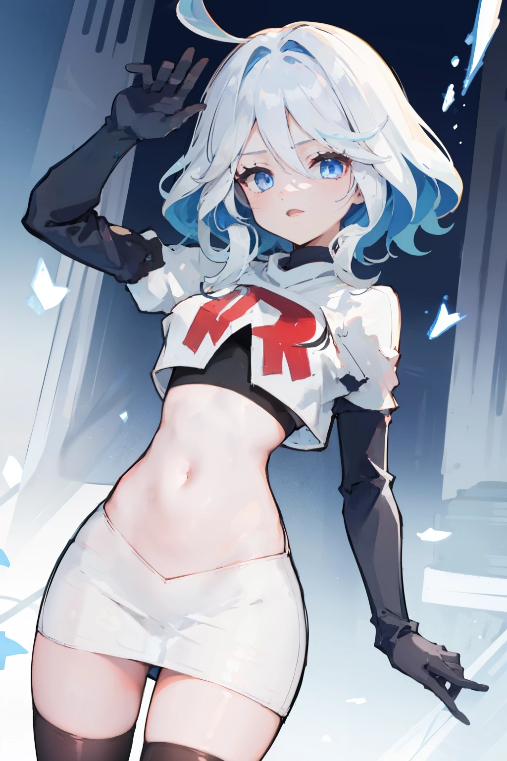 perfect face, Upper body, front, flat illustrator style playful cool girl, conceptual elegance, beautiful legs, short hair, ahegao, sexy body, hot girl, anime style