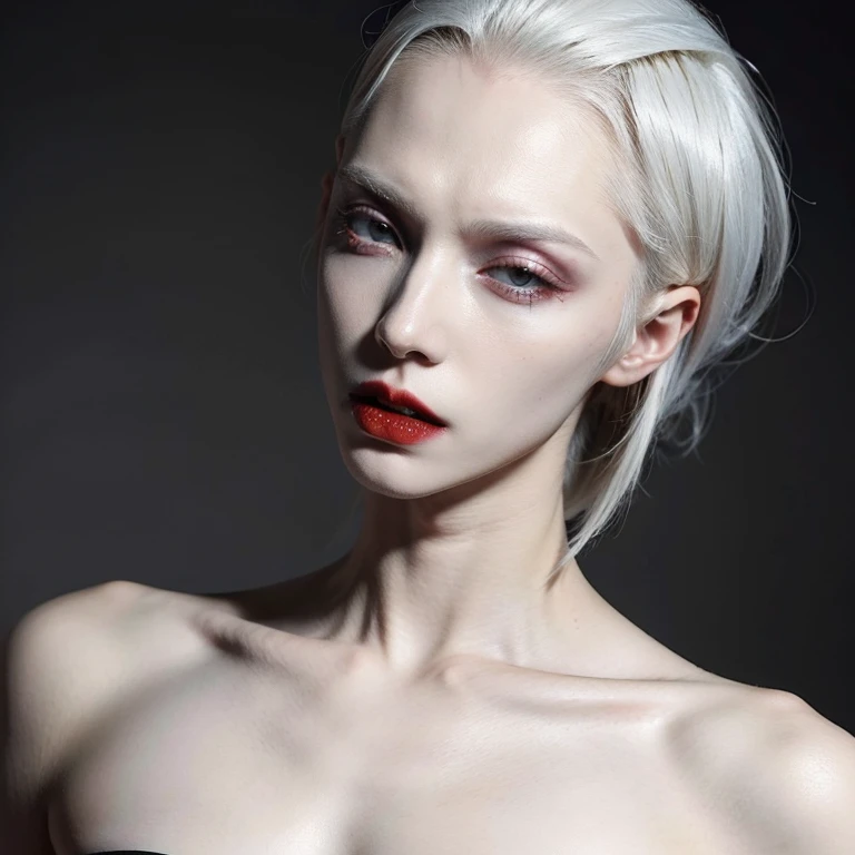 (androgynous albino vampiric alien male, he is immortal, but you know his weakness)