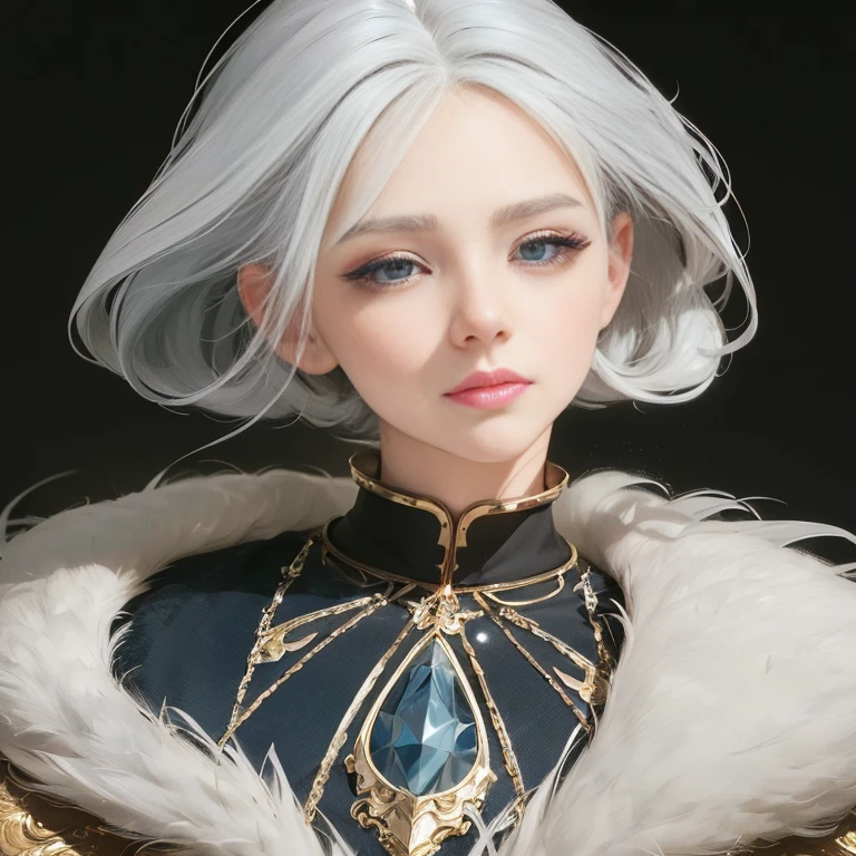 a drawing of a woman with a white hair and blue eyes, highly detailed exquisite fanart, extremely detailed artgerm, stunning anime face portrait, portrait knights of zodiac girl, detailed digital anime art, detailed portrait of anime girl, 8k high quality detailed art, artgerm. high detail, ig model | artgerm, beautiful anime portrait, detailed anime character art