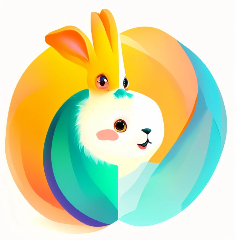 cute portrait (dicuki:1.1) as (rabbit:0.9), The art of math , Trend Art Station, 4K, high detail