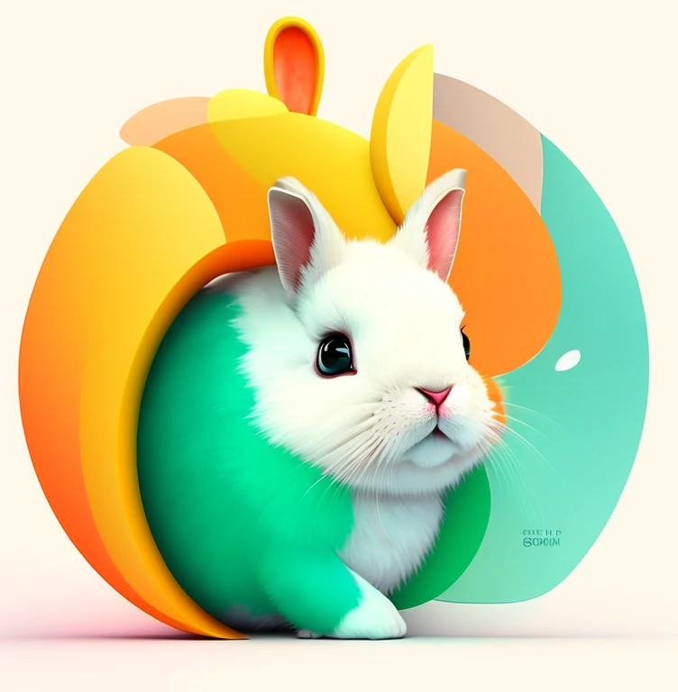 cute portrait （dicuki：1.1） as （rabbit：0.9）， The art of math ， Trend Art Station， 4K， high detail