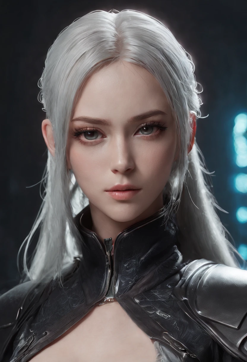 Highest image quality,Outstanding details,超高分辨率,(Fidelity:1.4), Favor the detailinal Fantasy XV character Ellania, Dragon Knight,Cloak, She has a delicate and beautiful face,Raised sexy,cyber punk perssonage,Futuristic,mechanically aesthetic,Virtual Engine 5,Perfect detail rendering,rendering by octane,hyper HD