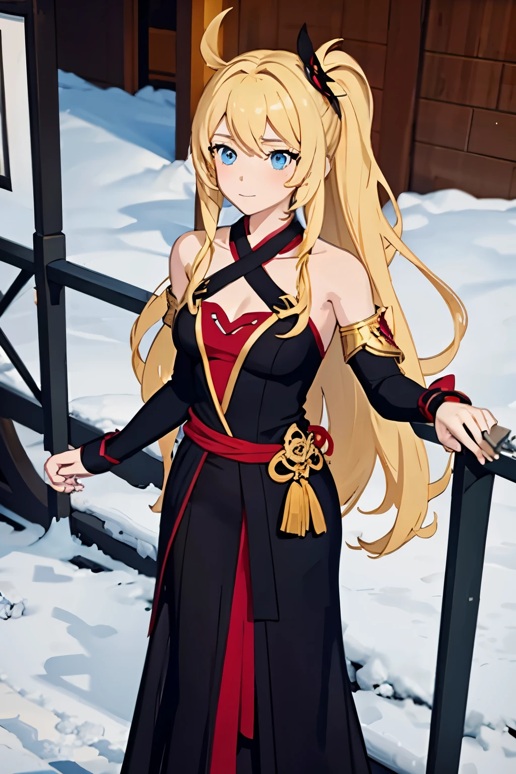 1024 X 1536, (masterpiece), maximum quality, 1girl, long hair, flowing hair, blue eyes, blonde hair,genshin impact -inspired,