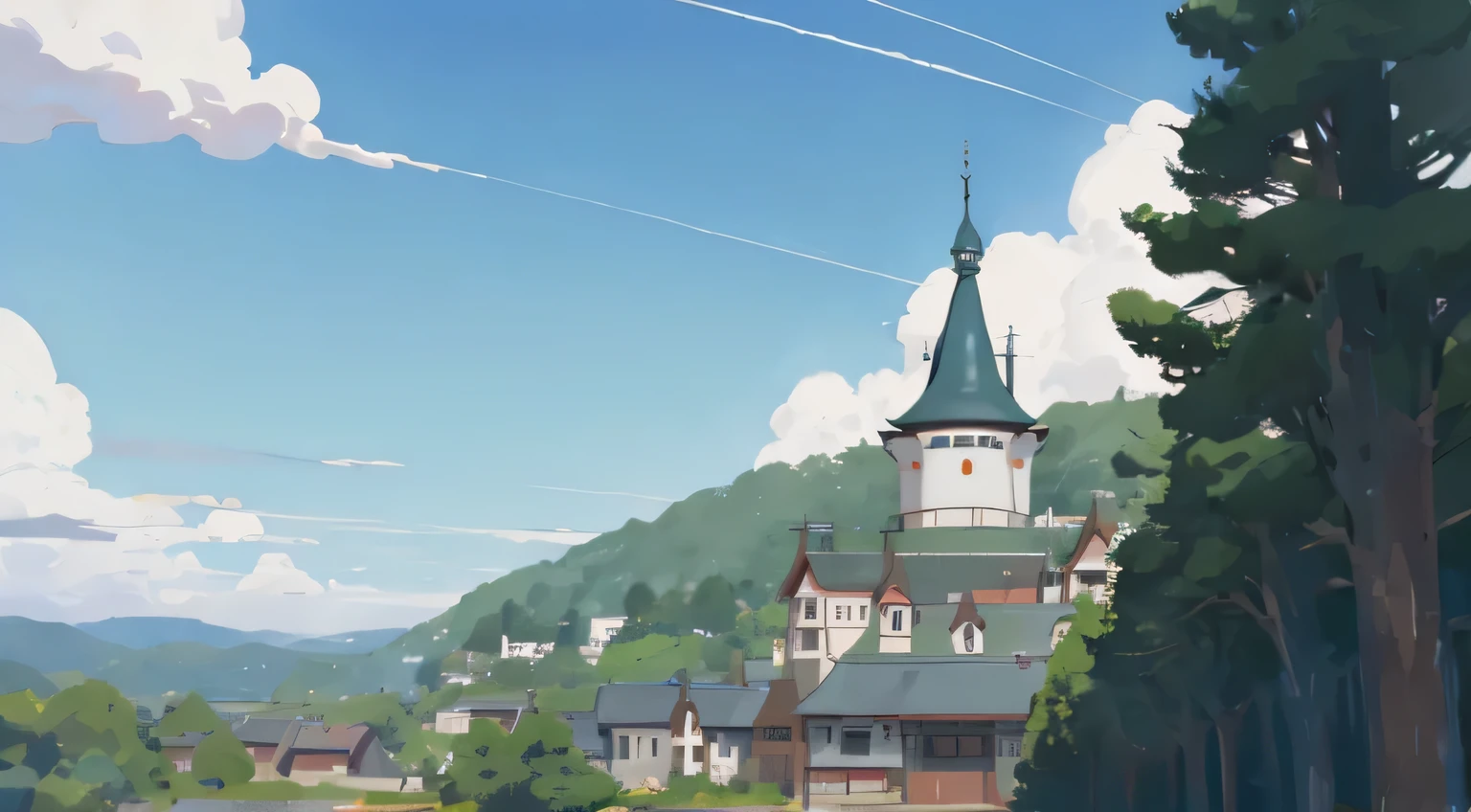 ghibli studio, sky, unmanned, high res, ultrasharp, 8k, masterpiece