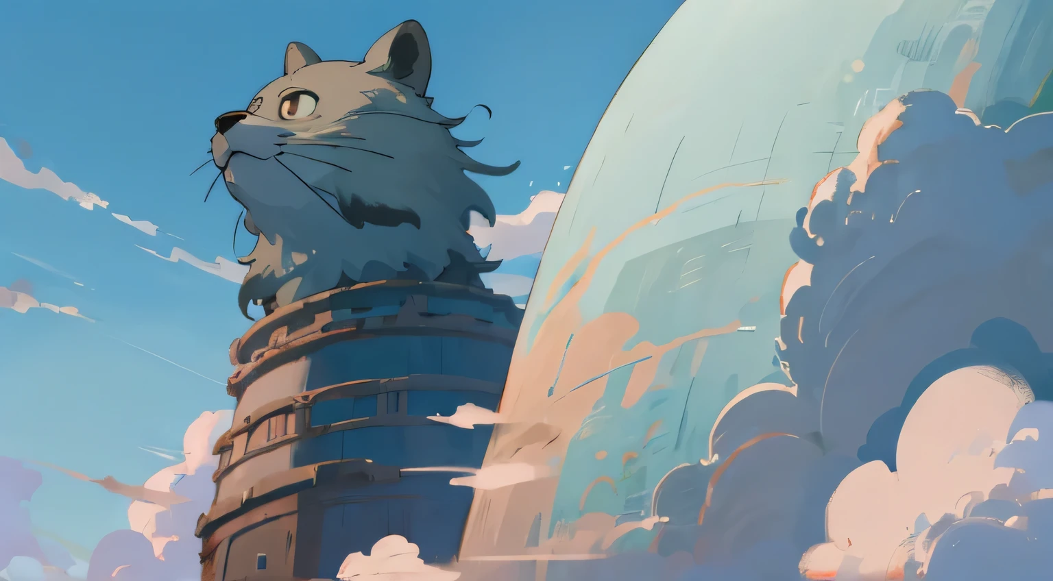 ghibli studio, sky, unmanned, high res, ultrasharp, 8k, masterpiece