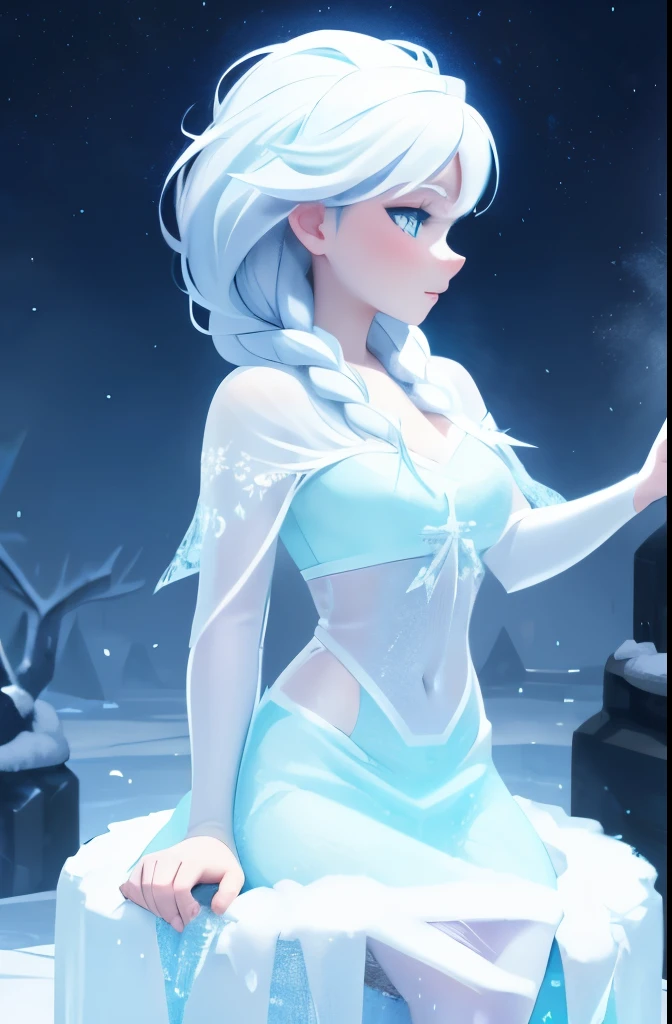 frozen beauty，ice - carving