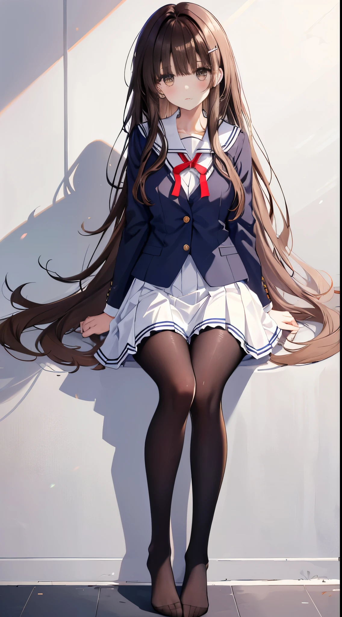best qualityer,tmasterpiece,Ultimate resolution,downy,Extremely colorful,mature pretty woman,(JK school uniform),neck bowtie,Plaid skirts,(Beauty severed head),Normal posture,Redlip,(Kneeling pose)(Point at you with your ass),shackle,behead,Collar,handcuff,Anklets,(white stockings),Mary Jane shoes,Normal posture