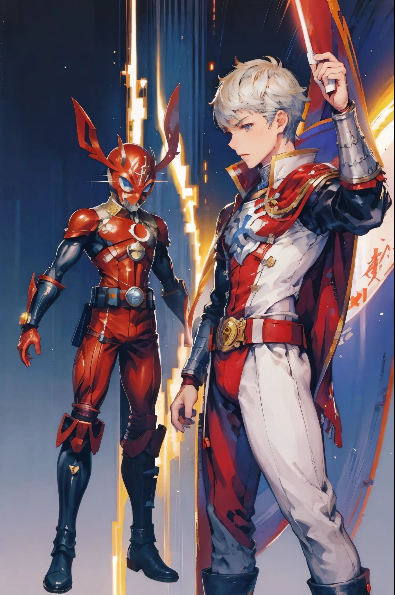 Akihiko Yoshida designed Tokusatsu Henshin