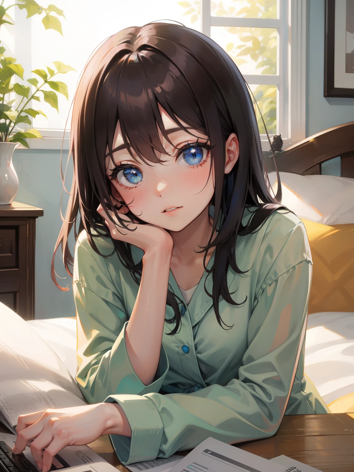 blue eyes