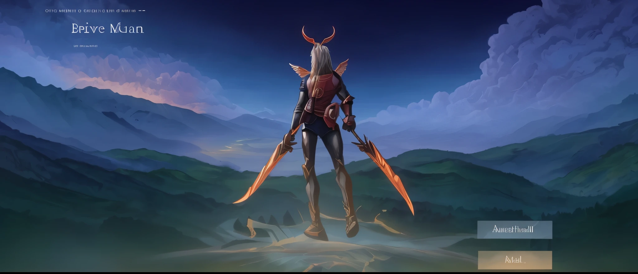 Angelic being without human affections, a creator being of the universe, mythology, In the background of the image, a scenario of heavenly mountains, orange clouds. The style of the image should be in comics, with strong and striking strokes, and mythological and angelic touches on the characters