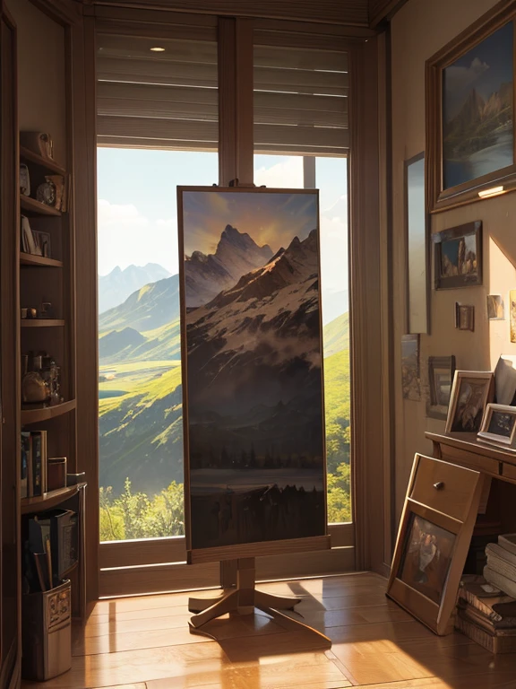 ((masterpiece)),best quality, (8K, best quality, masterpiece:1.2), Super detailed, illustration, small_Scenes, 3d_Scenes, Mountain,  