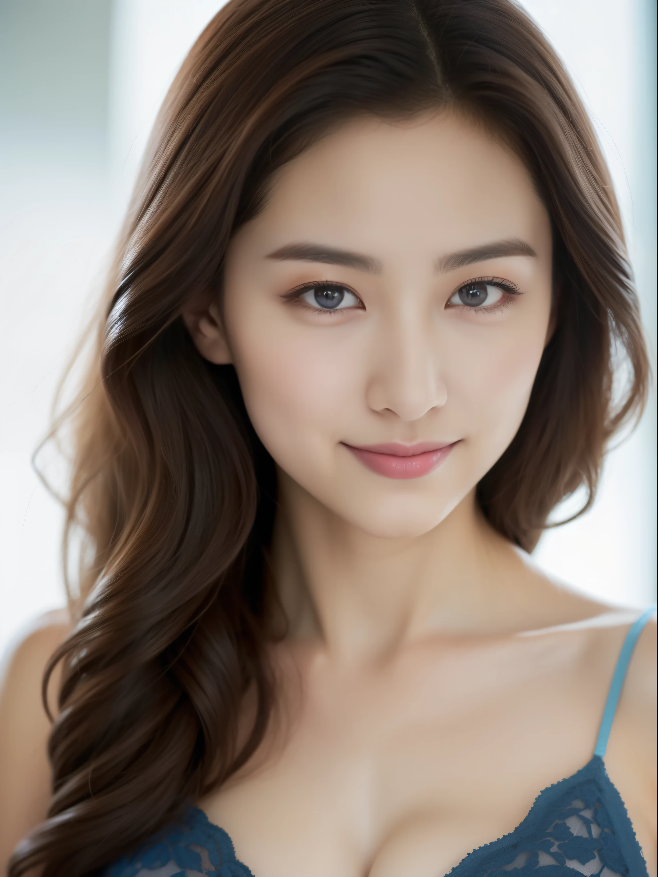 ((Best Quality, 8K, Masterpiece: 1.3)), 1 Girl, Slim Abs Beauty: 1.3, (Hairstyle Brown Hair Shortcut, Big: 1.2), Dress: 1.1, Super Slender Face, Delicate Eyes, Double Eyelids, Smile, Home, Raw Photo