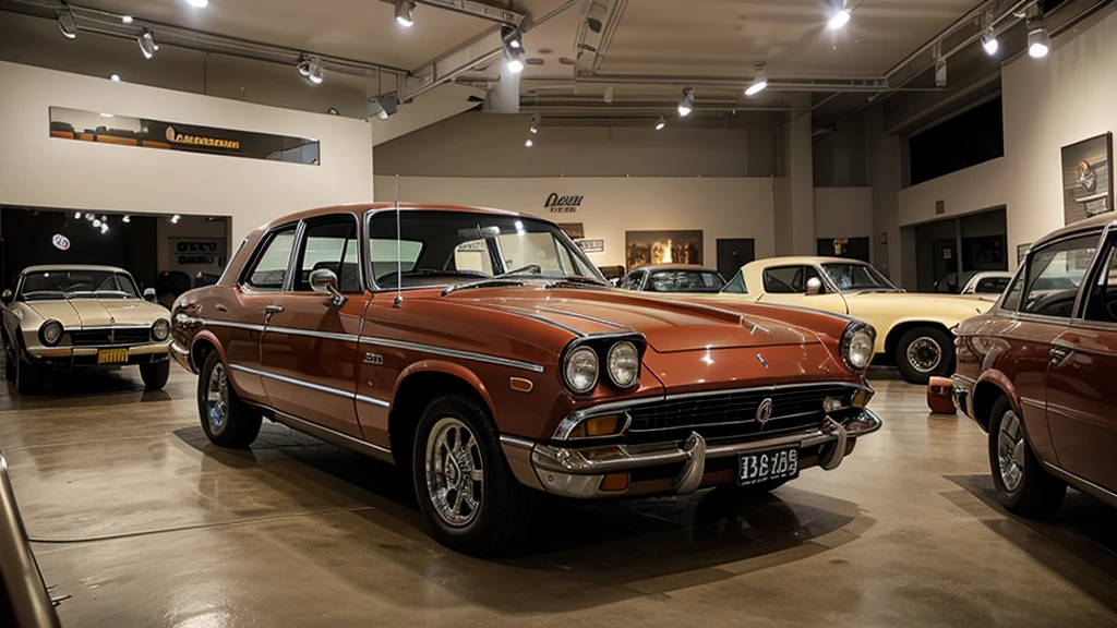 Car, Old car, displayed, Car on the museum 
