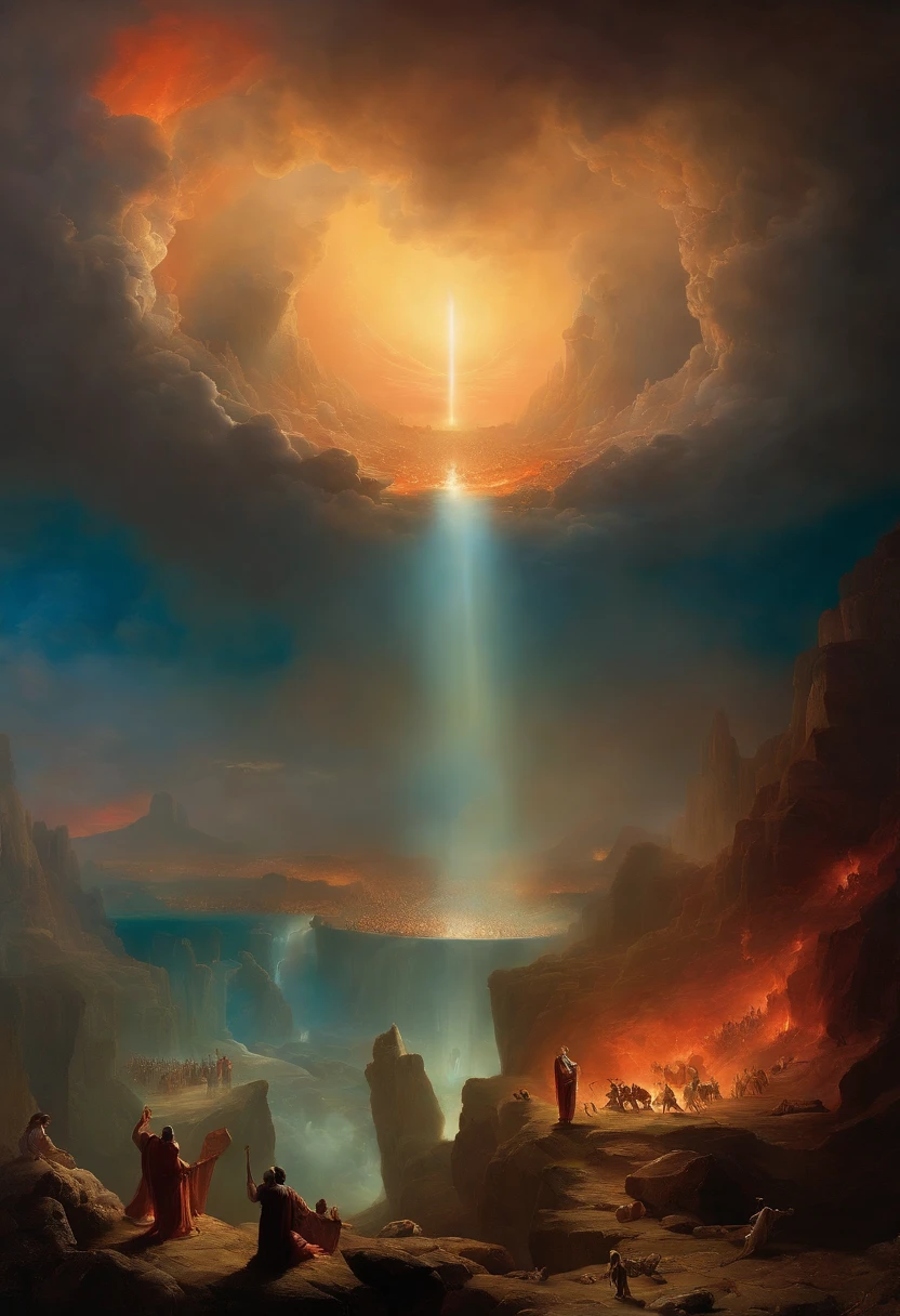 The Last Judgment in the style of British artist John Martin