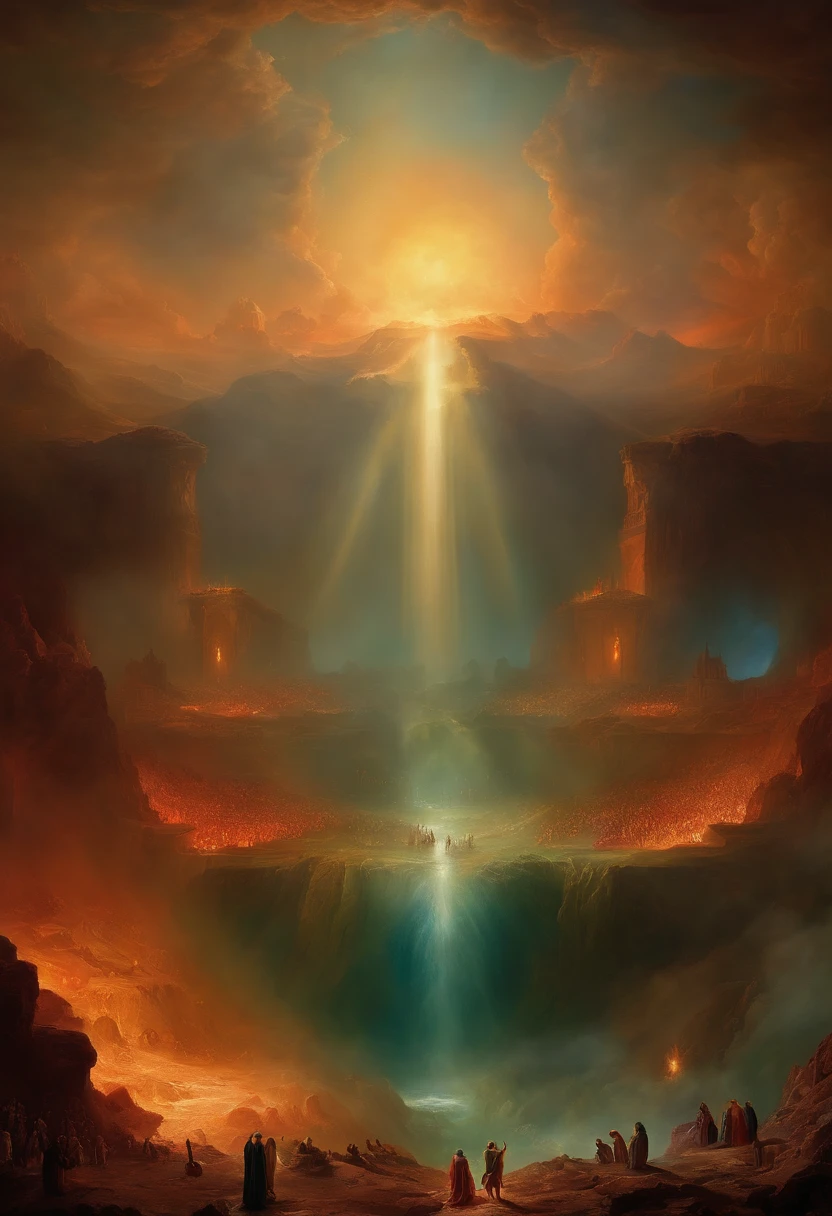 The Last Judgment in the style of British artist John Martin