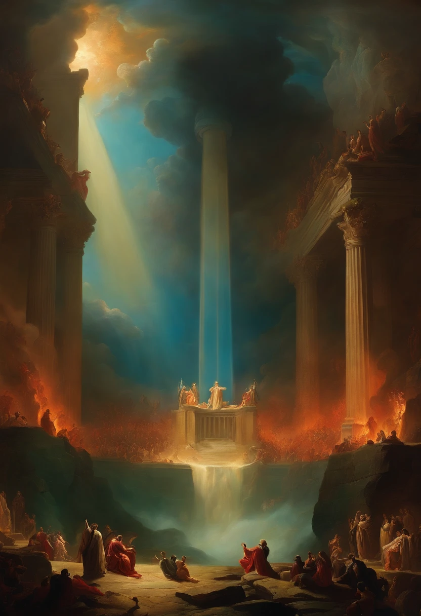 The Last Judgment in the style of British artist John Martin