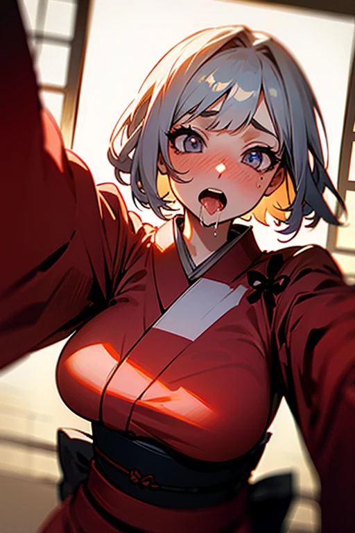 ((one personの女性)), Beautiful Face,Embarrassed and kind expression,Laugh embarrassedly,((Wink:2.0)),turn bright red,Glossy pink lips,night,Shrine festival sexpensives,firework, ((Anime style background)),masterpiece, highest quality, so beautiful, Latest, Complex details, (Pink long nails),French Nails,AI-generated, Complex,High resolution, highest quality, super high quality,3D Images、View your viewers、3D Images,one person,Long white hair,High Ponytail,blue eyes,Anime woman posing for a photo, [[Fine grain、Colorful eyes、Shining Eyes:1.15]],(Squint your eyes:1.1),a hyperRealistic , hyperRealistic , Realistic,Long haired white hair anime woman, Smooth anime CG art, A woman in a colorful kimono with gold embroidery, (Black kimono),Red floral pattern,Long flower hair ornament,Big earrings,(Big Breasts:1.2),Mature Body,expensive,Big Ass,Fine details,Tight waist,Abdominal muscles,Photographed from diagonally above,(Take a selfie)