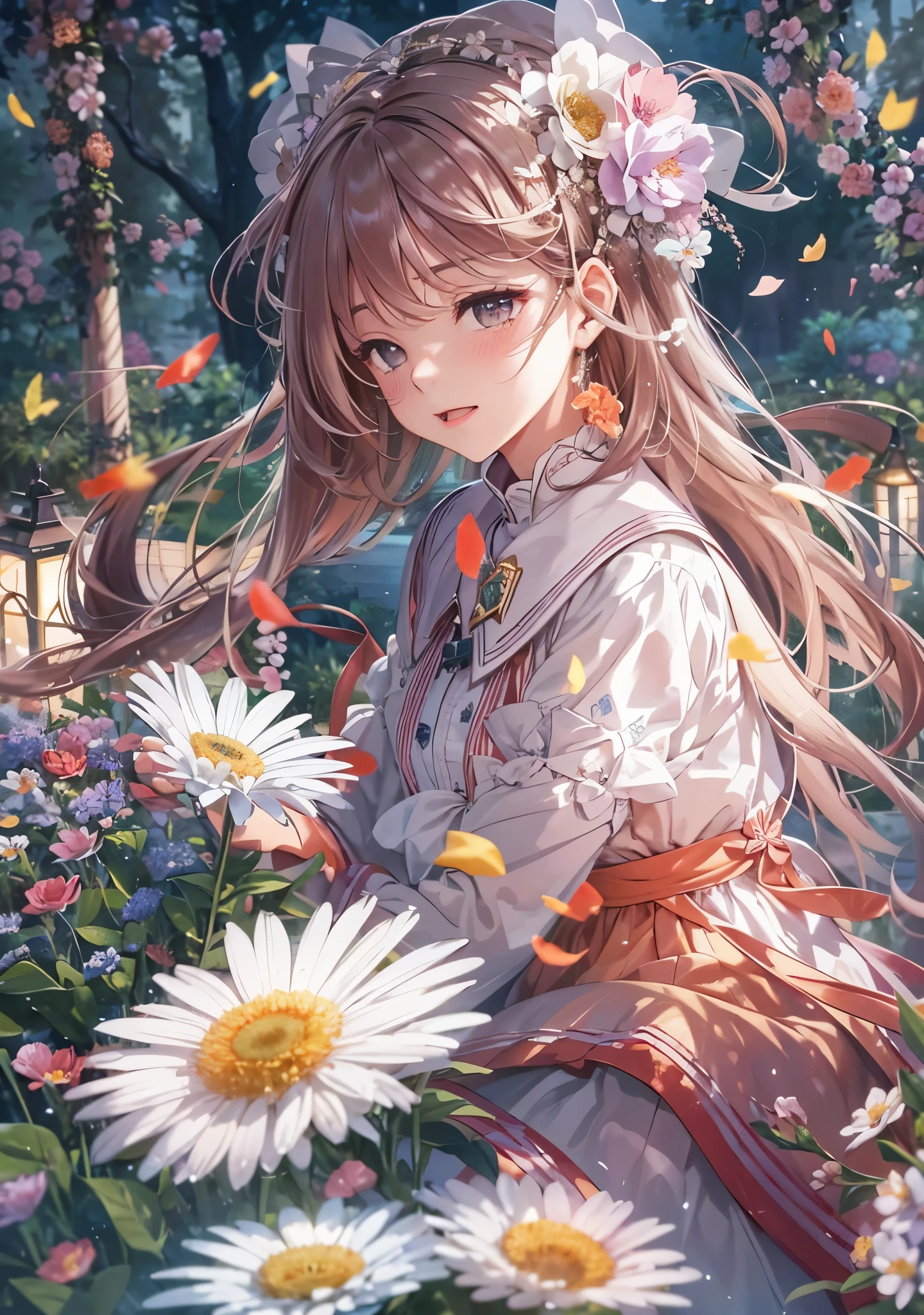 melody mark,highest quality,pieces fly,1 female、alone,(nostalgic scenery:1.5),(At the center of the world is the most beautiful woman in the world),A ray of light spreads,Crystals spreading from the center,prism,(colorful flowers:1.5),(full moon: 1.2),(rainbow: 1.3),(warm light: 1.2),(RAW photo),You turned your back and started walking,Without words to exchange,Inside my shaking heart,cried like a child,Do not go,I turned my back and started walking,I have to go before my tears fall,I pretended that I didn't like being too happy,The ideal future I was forced to let go of,A wish that cannot be regained,A small one-room room that feels a little spacious,It seems to widen the gap in my heart,Every minute feels a little long,If I could spend time with you,Is this a world where even wishing is not allowed?,Even a single lie can bring tears to your eyes,I have committed countless crimes,touching that hand,I tried to live quietly next to you,Inside finite memories and time, where every time you pick up one of the present, you throw away one of the past.,My existence, just sitting there, will surely disappear from your memory.,I can never go back?Is this the beginning or the end?,The night I sleep in a wide bed is not yet over,またalone夢を見るよ君の記憶を辿る夢を,I'll make up for it with the pain of loneliness, so let me stay quietly in your memory.,It would be nice if we could meet again with the same feelings.,