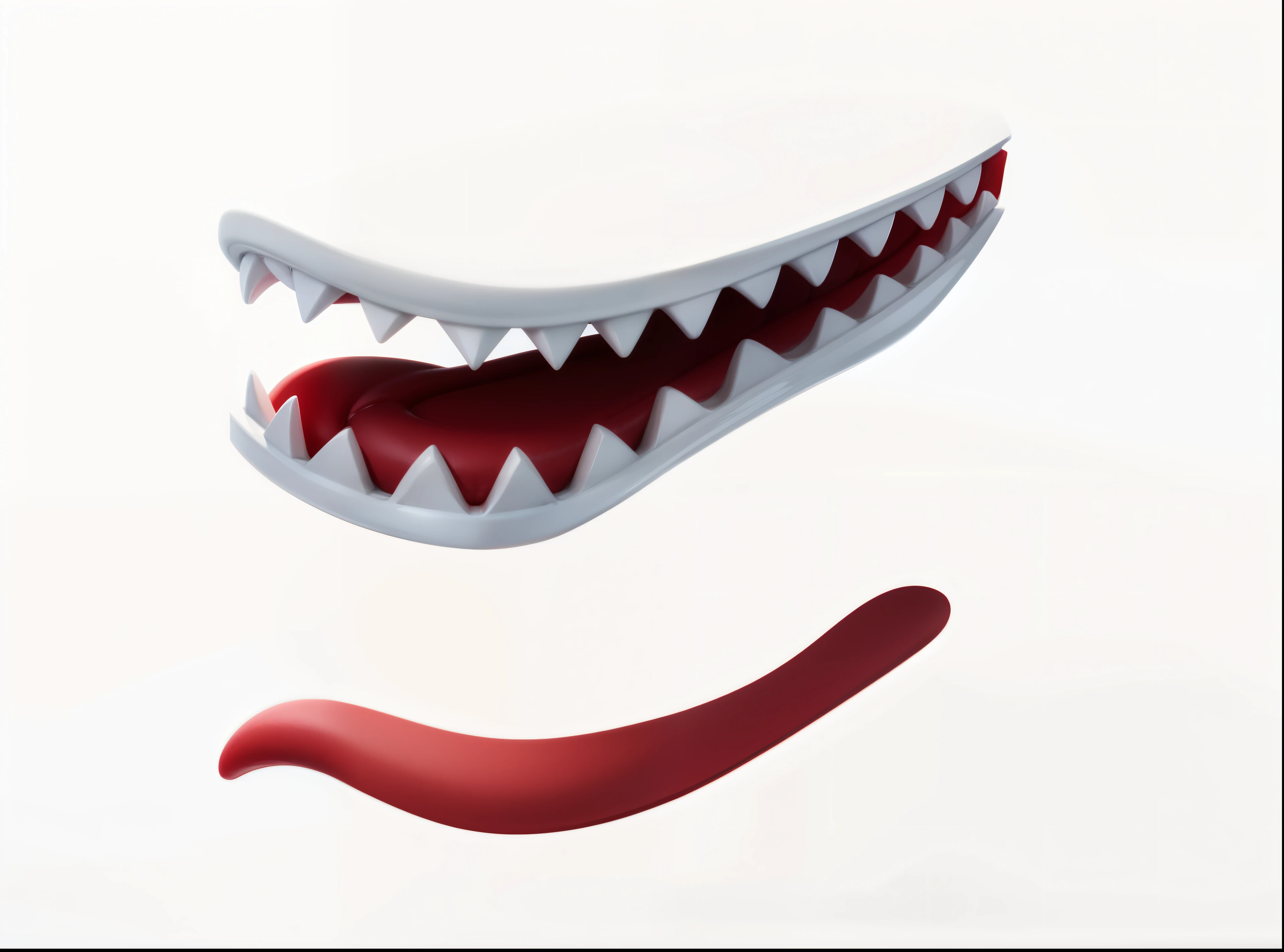 Art,white teeth,red tongue,charming,structured,8K,mellow