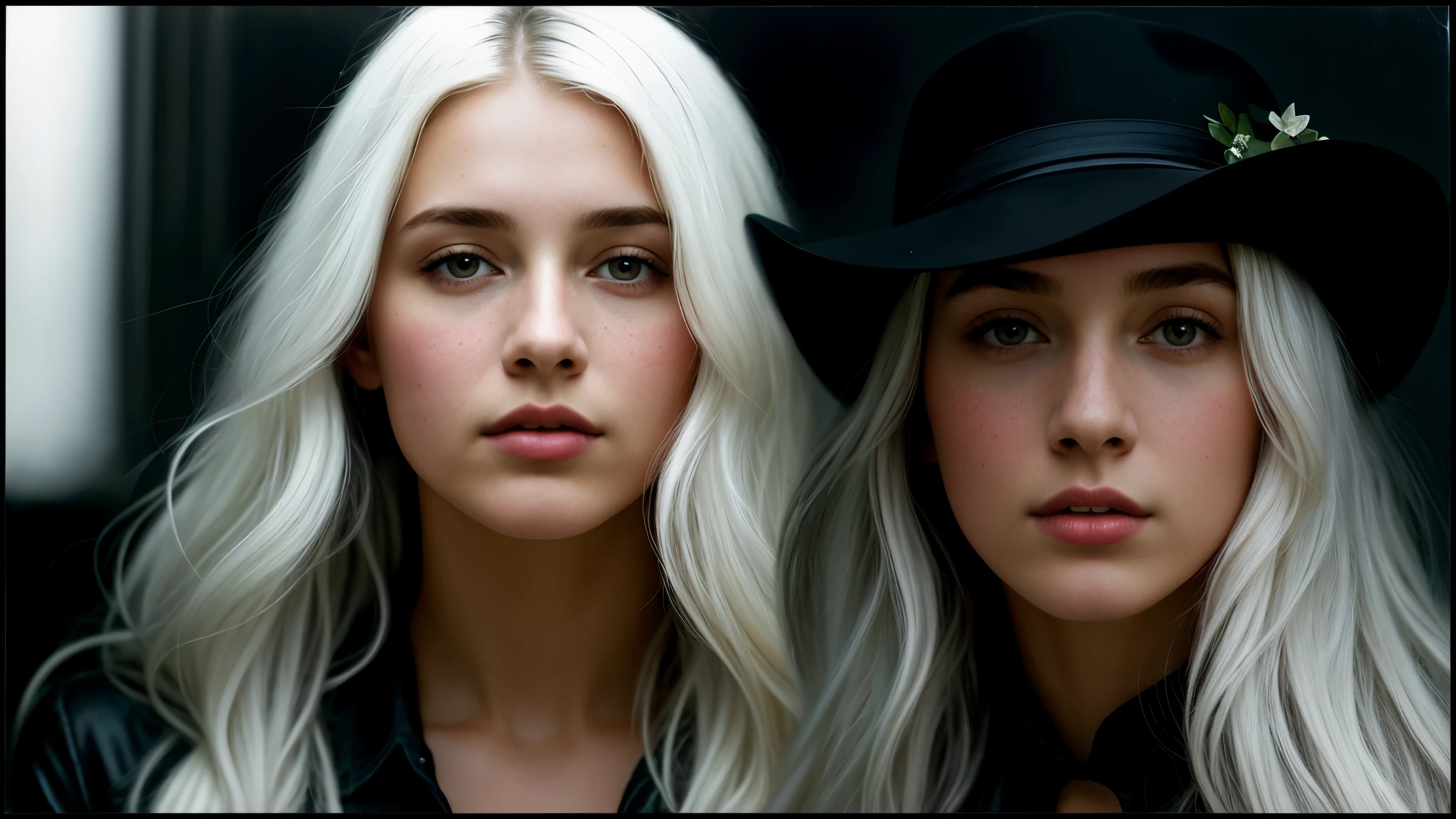 (front focus),(in the dark:1.6), Hyperrealist portrait of the female by David Hockney and Alphonse Mucha, fantasy art, photo-realistic, dynamic lighting, art station, poster, volumetric lighting, very detailed faces, 4 k, award-winning,, 1girl, in the dark, deep shadow, low key, cowboy shot,(official clothing:1.4), long hair, white hair,