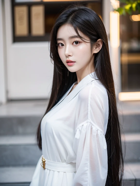 (young Korean woman,korean celebrity,detailed long hair,detailed face beauty,beautiful eyes,beautiful lips,high-quality photography:1.2)
The steps to generate this prompt are as follows::
1. prompt requirement:
- Make the topic clear:a young korean woman。
- Character details:She has beautiful long hair and a delicate face。
- Eye details:she has a pair of beautiful eyes。
- Lip details:her lips are beautiful too。
- Photo quality:Photo quality is very high。
2. Generate prompt:
(young Korean woman,korean celebrity,detailed long hair,detailed face beauty,beautiful eyes,beautiful lips,high-quality photography:1.2)
Please note,This is just a sample prompt,You are free to adjust and supplement as needed。You can add and adjust other details and labels,to make the prompt more detailed and accurate,For example, describe her clothes、posture、background etc.。remember,Try to use concise but clear words to describe,Do not include any explanation。