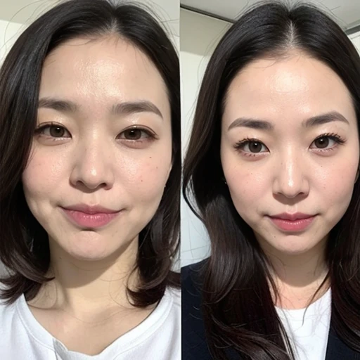 (Realistic:1.3、Ultra HD、Ultra-high resolution、8K、Japanese Housewife、寝室でfacial される女性:1.5、At the bed:1.4)、((Look Viewer:1.8))、(Extremely realistic skin texture:1.4)、(Realistic:1.3)、short hair、((Embarrassed expression:1.5))、(blonde:1.5)、48-year-old woman、Mature Woman、Ponytail Hairstyles、(Brown eyes:1.3)、(Face close-up:1.25)、(Sweaty:1.2)、(Nipplesを見せる:1.4)、((衣服から突き出たNipples,))、dress、美しいNipples、Nipples、Drooling、((facial:1.4、Blowjobチオ、facial ejaculation:1.4、Bukkake))、((Browsing Caution:1.4、Blowjob))