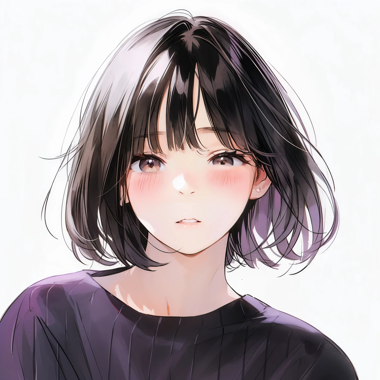 Shanny face、brown eyes