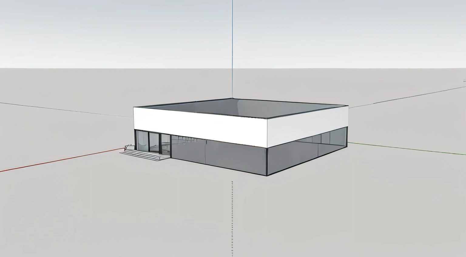 residential sales center,Modern style,free form,glass curtain wall,granite,membrane structure,landscape,cloudy