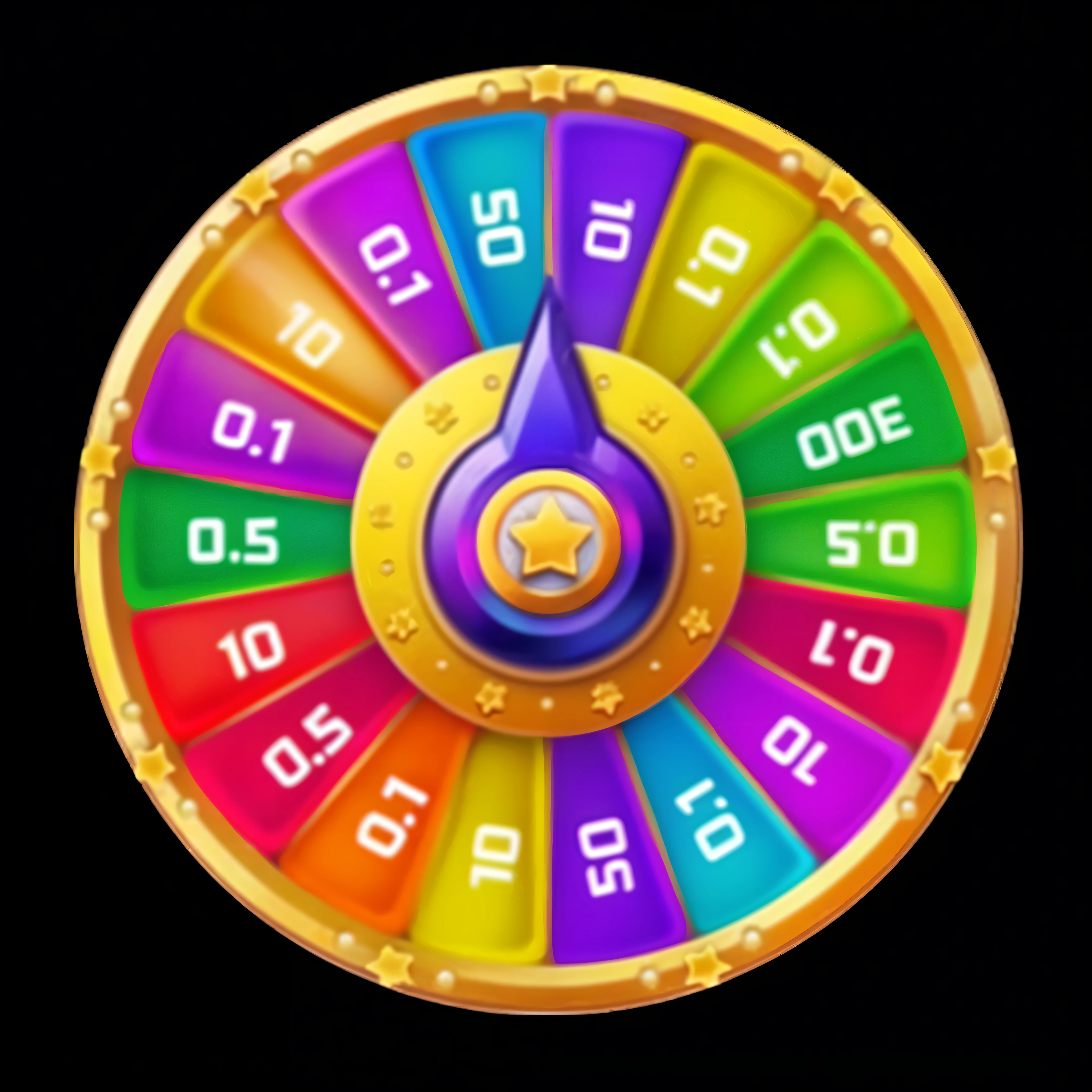 Wheel online casino logo, game icon, game icon stylized, casual games