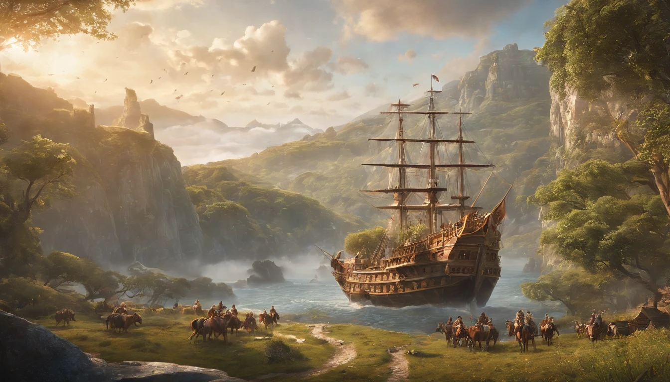 (a poster for an animated movie) a flying ship
oil painting, vibrant colors, dreamlike atmosphere, fantasy, adventure, magical creatures, magical lights, breathtaking views, ethereal landscapes, mysterious islands, floating in the sky, whimsical characters, imaginative world, epic quest, awe-inspiring, thrilling journey, intricate details, elaborate design, hand-painted textures, captivating storytelling, dynamic composition, dramatic lighting, action-packed scenes, heartwarming moments, epic battle, awe-inspiring sky, mythical creatures, brave heroes, hidden treasures, enchanting music, intense emotions, visually stunning, larger than life, mesmerizing visuals, cinematic experience