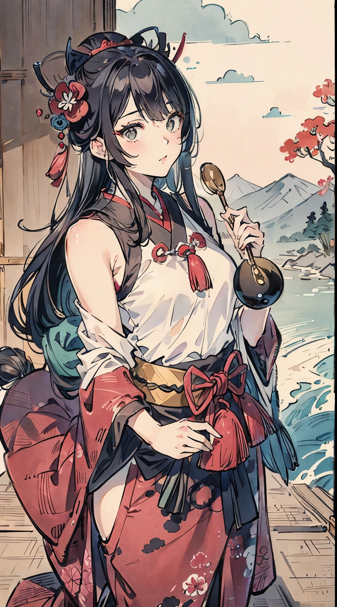 Katsushika Hokusai style、picture