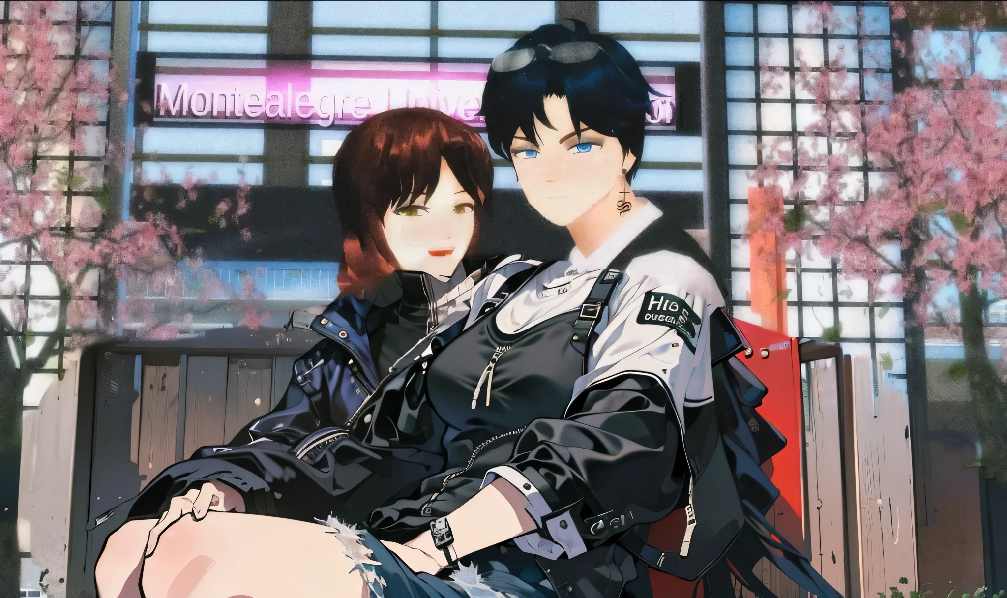 (neocruz and junkotvv)(hands on thighs, backwards, Heavyweight, big boy, leather jacket:1.2), picture of a couple inside a Taxi at evening, 1 chico, male focus, Tall Man, soon one, male with leather jacket, black man, evening:1.4) (Taxi, evening, auto, Backseat, looking at another:1.3) BREAK