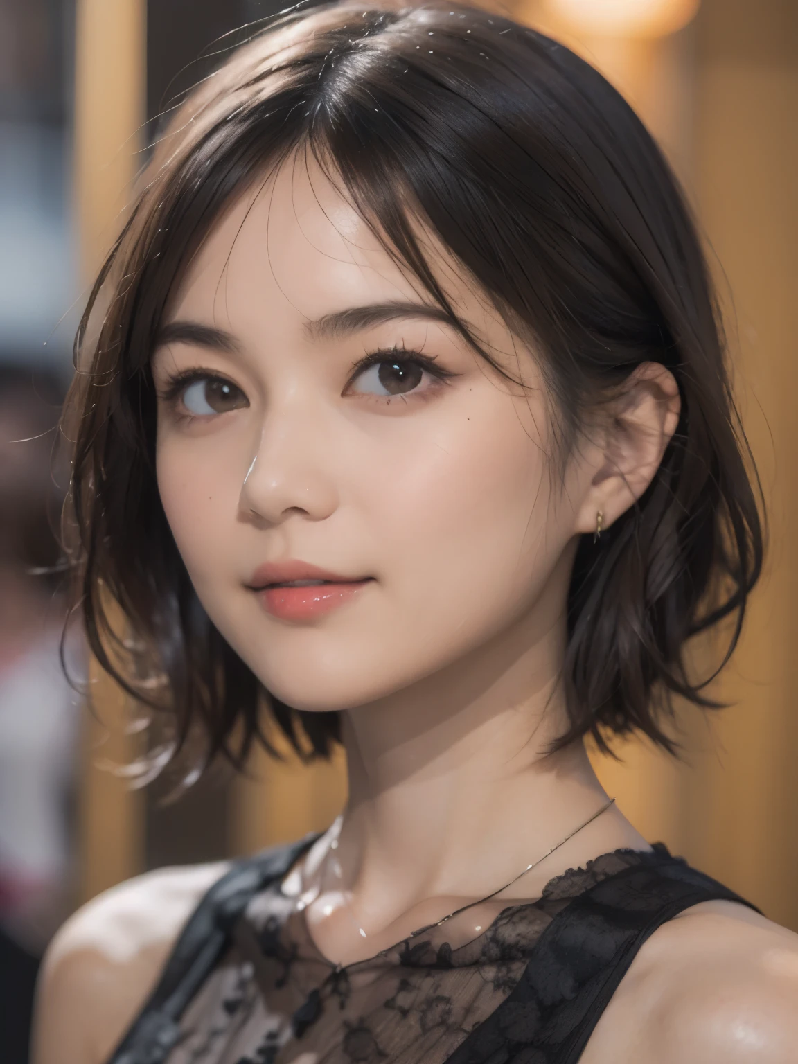 144
(20 year old woman,Are standing), (Super realistic), (High resolution), ((beautiful hairstyle 46)), ((short hair:1.46)), (gentle smile), (breasted:1.1), (lipstick)