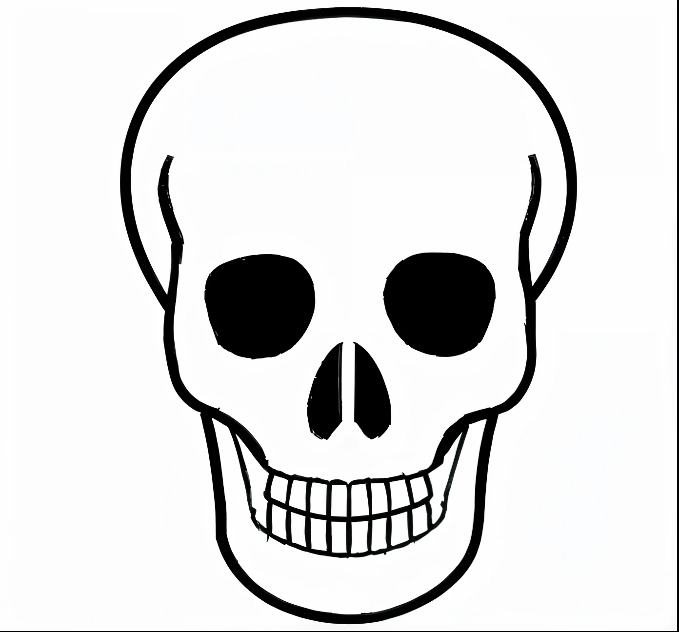 Coloris 16% of this skull in gray