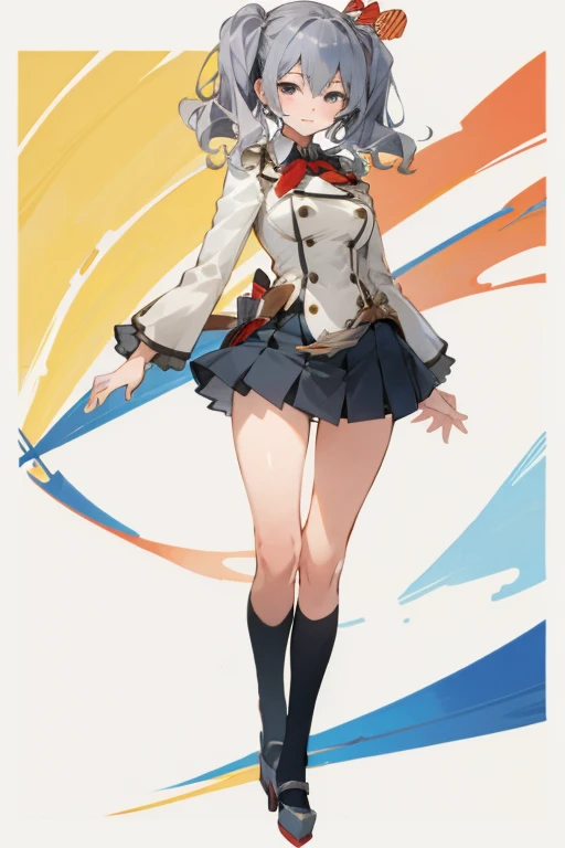 1girl, solo, masterpiece, best quality, standing, full body, Kashima