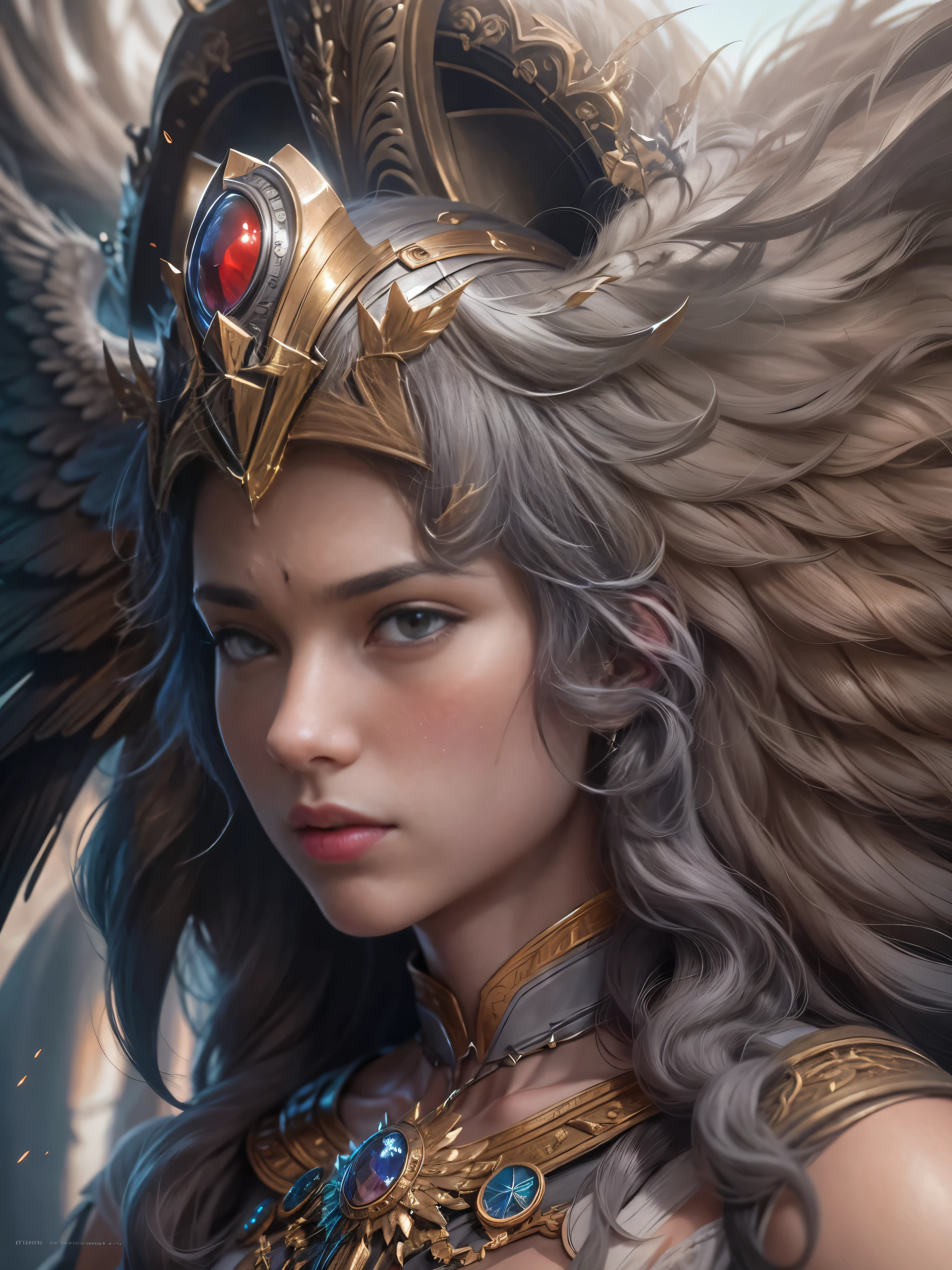 Archangel Michael、The Four Archangelasutepiece,Best Quality,ultra-detailliert,hight resolution,hight resolution,4K,Portrait in 4K,8K,8K Portrait,Unity 8k壁纸,extremely details CG,Realistic,Raw photo,Real person,a portrait photo of,Photorealistic,Shiny skin,Detailed skin,