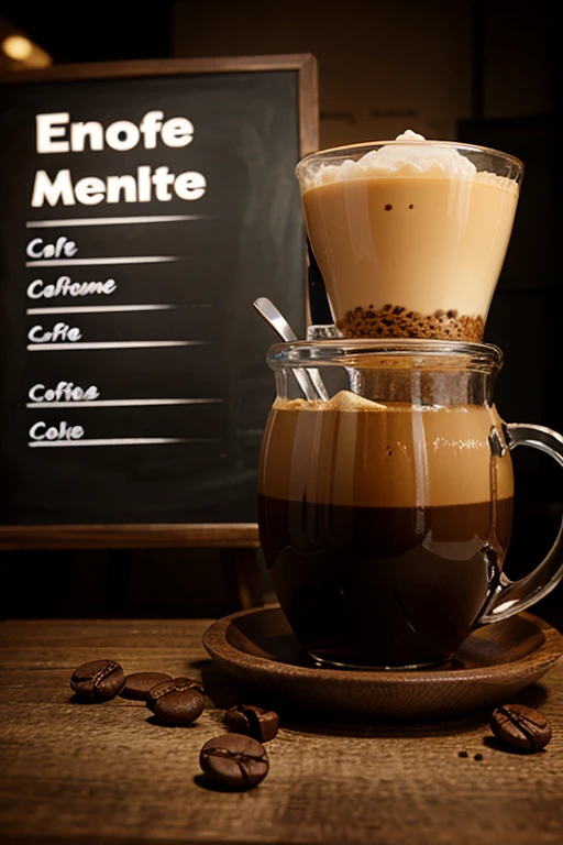 background pour menu d'un caffee