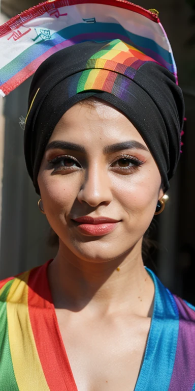 iranian lgbtq activist, queer, woman, transwoman, rainbow hijabi