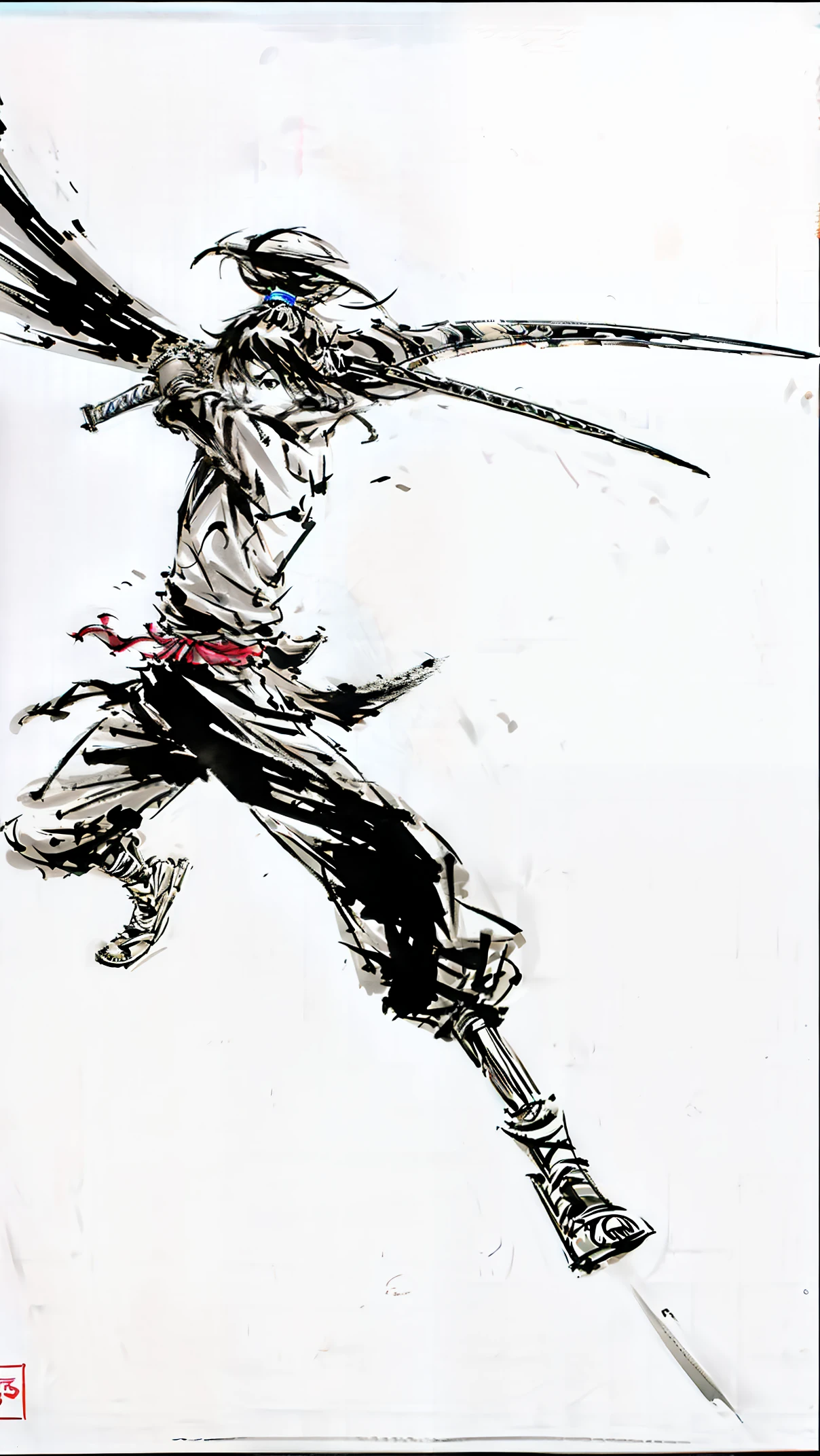 samurai,Slashing,master piece,highest quality,ultra high resolution,4K,Super detailed,8K