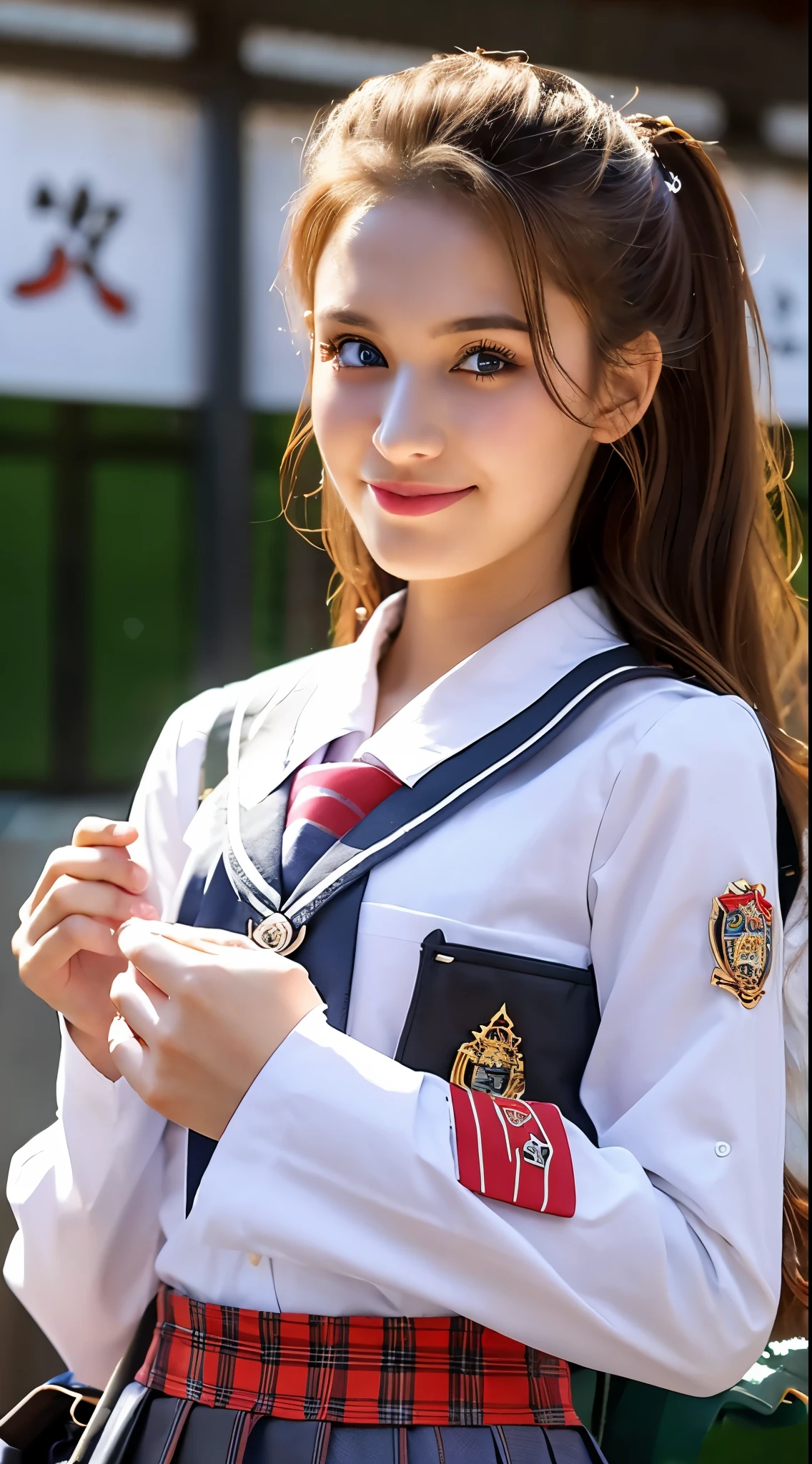 black school uniform, long sleeves