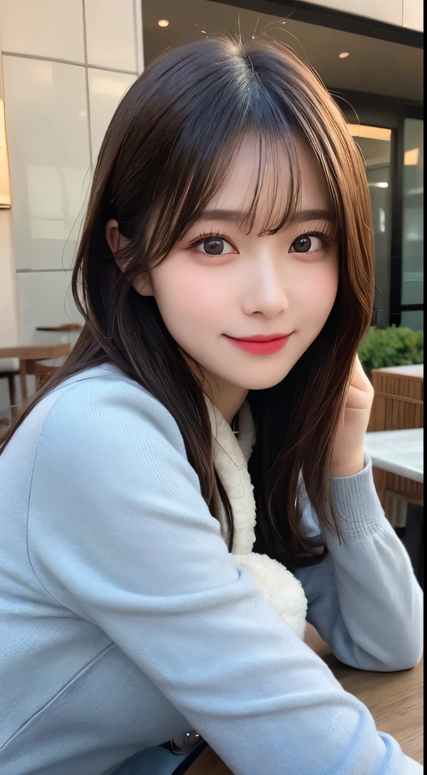 table top, highest quality, figure, super detailed, finely, High resolution, 8k wallpaper, 完璧なダイナミックな構figure, detailed and beautiful eyes, fluffy winter clothes、winter dress,medium hair, small breasts, natural color lip,smile,big city、20 year old girl、midnight、beautiful and detailed face、perfect and beautiful face、slim face and style,spread your arms wide,Big eyes,Take a photo from below the knees at a face angle,blur the background、Take a close-up photo of your face,blur the background、Take a close-up photo of your face,blur the background、Take a close-up photo of your face