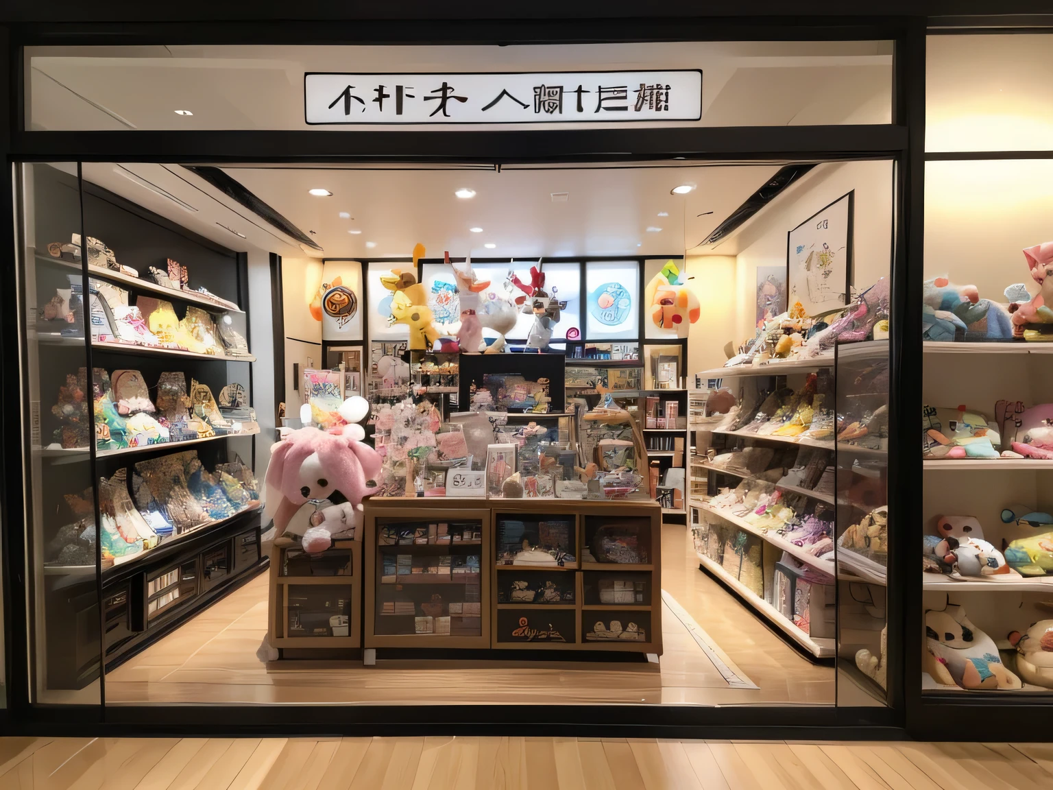 ((Toy橱窗)),There are many stuffed animals displayed in the glass cabinet, 毛绒Toy,Toy娃娃, playmates Toy, Nendoroid, Toy figures, Store window photos, statue, Sandra Pelzer, Toy室, collect, Toy, Sopheby's, 80's