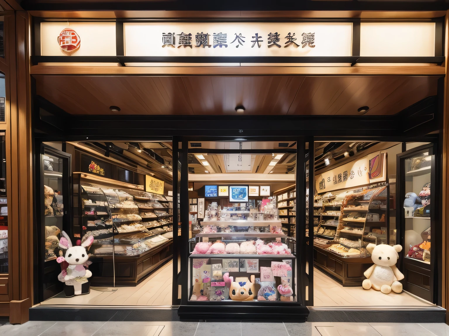 ((Toy橱窗))，There are many stuffed animals displayed in the glass cabinet, 毛绒Toy，Toy小熊，Toy娃娃, playmates Toy, Nendoroid, Toy figures, Store window photos, statue, Sandra Pelzer, Toy室, collect, Toy, Sopheby&#39;s, 80&#39;s