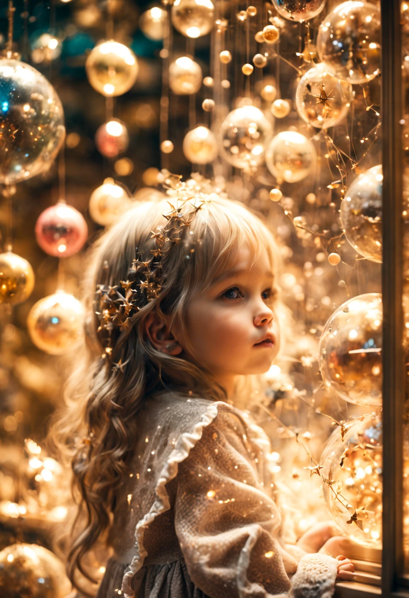 Extremely detailed cinematic film still photography of a cute girl looking in wonder at a magnificent (Hamleys toy window display:1.2) with stuffed animalireflies! Bokeh! by Anna Ditroid Jones & Januz Miralles & Hikari Shimoda :: swirling sparkles : highly detailed : nacreous filigree : intricate motifs :: photorealistic :: volumetric lighting :: organic tracery : geometric constellations map by Wolfgang Elmer : perfect composition : digital painting : artstation : smooth : sharp focus : sparkling particles : depth of field, intricate details, HDR, beautifully shot, hyperrealistic, sharp focus, 64 megapixels, perfect composition, high contrast, cinematic, atmospheric, moody