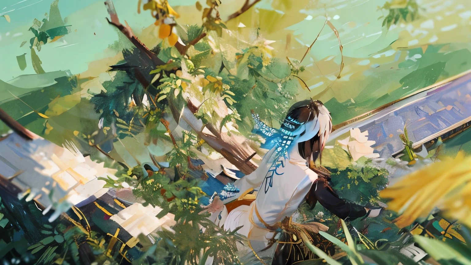 , in style of Xin Haicheng, style of Xin Haicheng, Xin Haicheng!, Lofi art style, Xin Haicheng!!, Xin Haicheng art style, Xin Haicheng cyril rolando, Xin Haicheng style, Luo Fei album cover