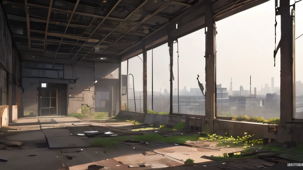 High Quality, Best Picture Quality, Best Quality, High Quality, 8K, 16K, 32K, (Outside an Abandoned Hospital), Night, Dimm, Fear, crumbling brick wall, old hospital, weeds, vines, broken glass windows , broken glass, fog, trees, Ruined ruins all around, perspective, (((Hospital focus))), (((Ultra HD Wallpaper))), (((outdoor))), (((rooftop))), warehouse, Dilapidated materials, scaffolding